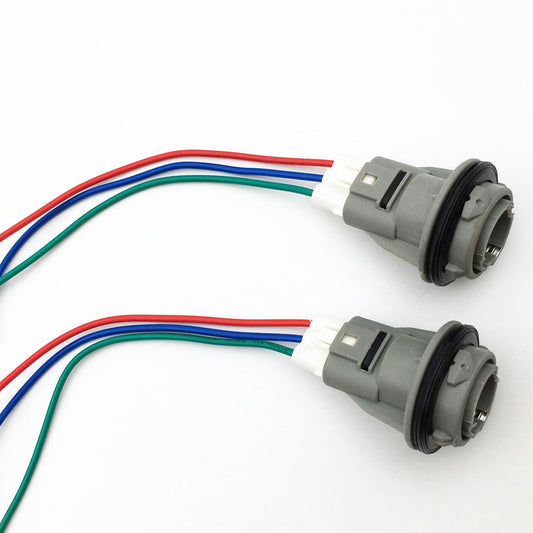 Front Turn Signal Light Socket Connector Harness w 3 Wire Kit for Honda Civic