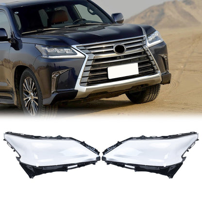 Clear Left Right Replacement Headlight Lens Covers for Lexus LX570 2016 2019