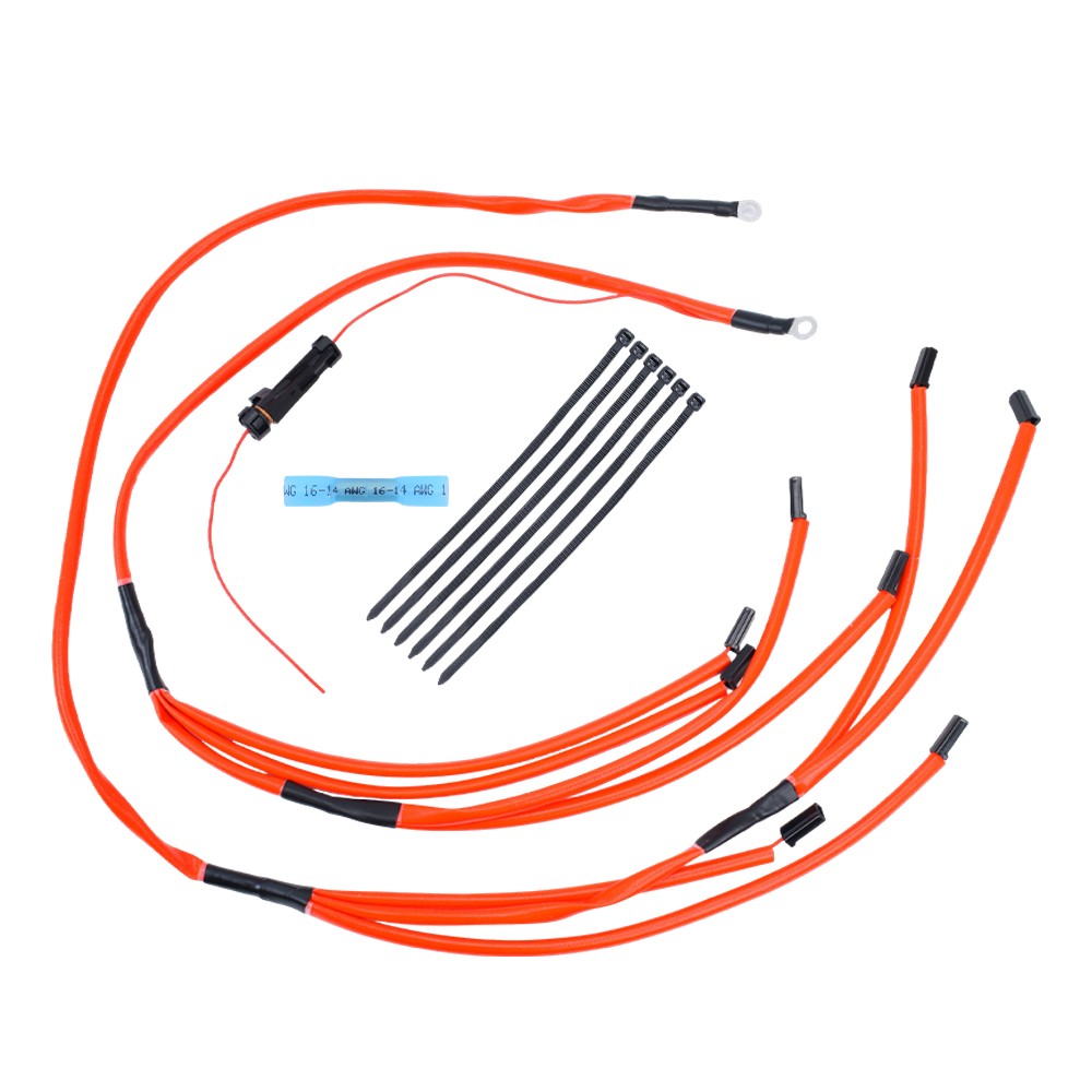 New 1200F Insulated Glow Plug Harness Red for Chevrolet for GMC 6 5L Turbo