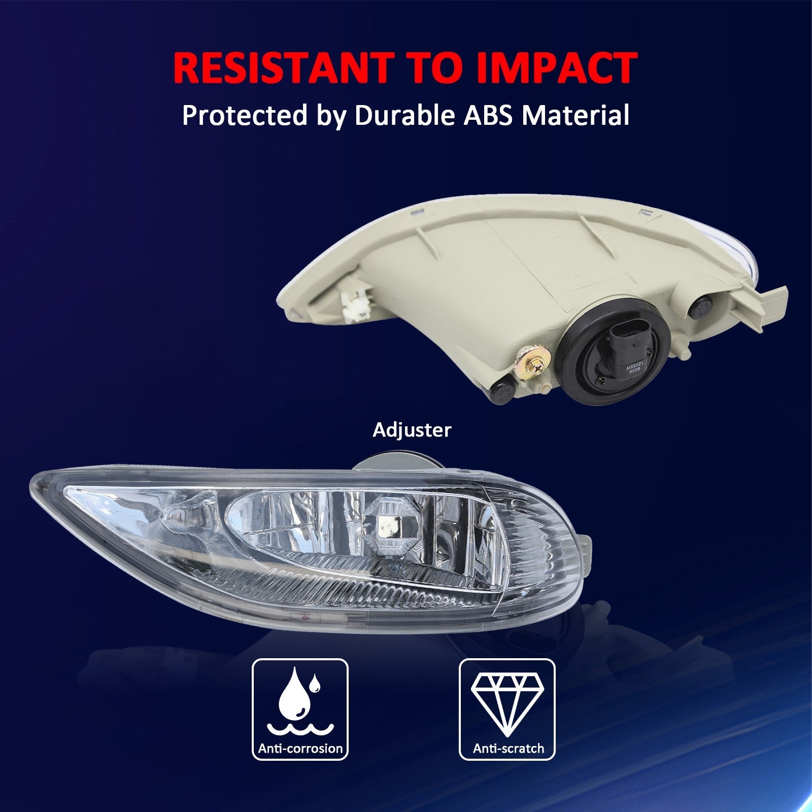 Pair Fog Lights Lamps w/ Bulb for 2005-2008 for Toyota Corolla for Camry