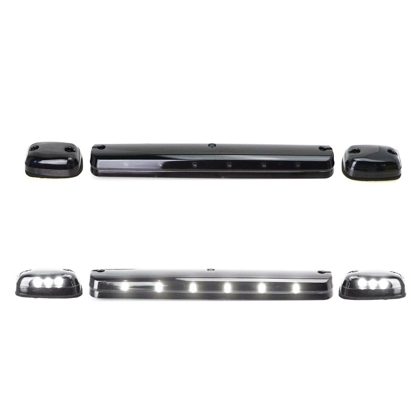 LED Cab Roof Marker Lights for 2007 to 2013 for Chevy for GMC 1500 2500HD White