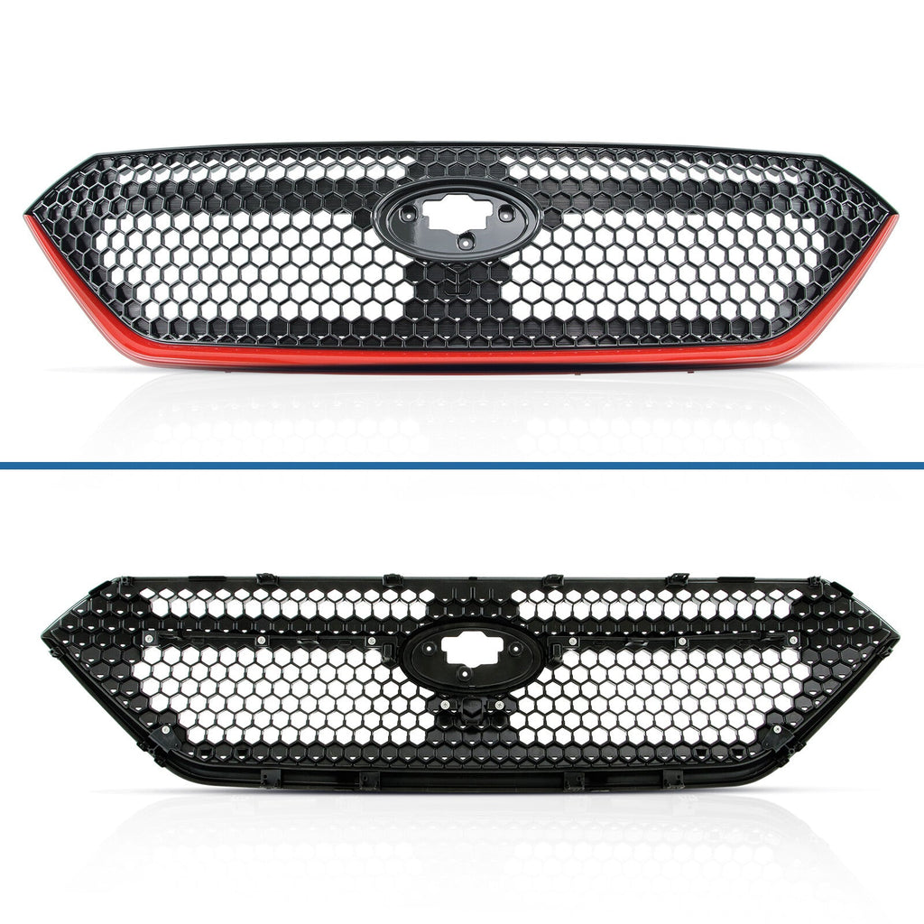 For 2022-2023 Subaru WRX Sport 22  Front Bumper Grille Grill Black with Red Trim