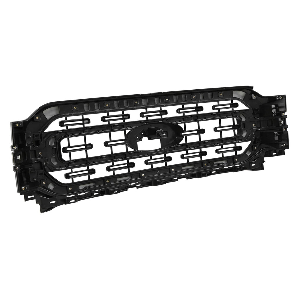 Matte Black Front Bumper Upper Grill Grille For 2021 2022 2023 Ford F-150 XLT