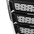 Front Bumper Grille Black w/Chrome Trim For 2010-2015 GMC Terrain SLT GM1200630