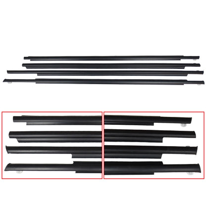 Front Rear Door Belt Moulding Weatherstrips for Toyota Prius 2004 2009