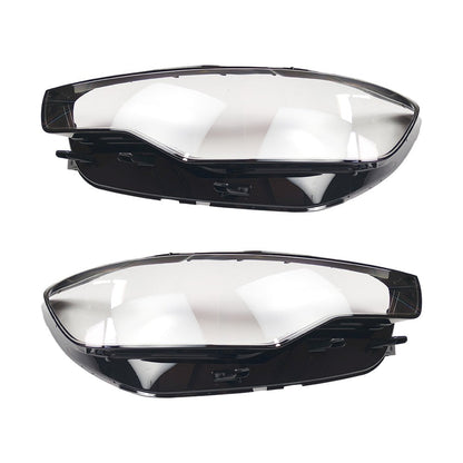 Clear Headlight Headlamp Lens Covers Left and Right for Audi A6 C7 2011 2015