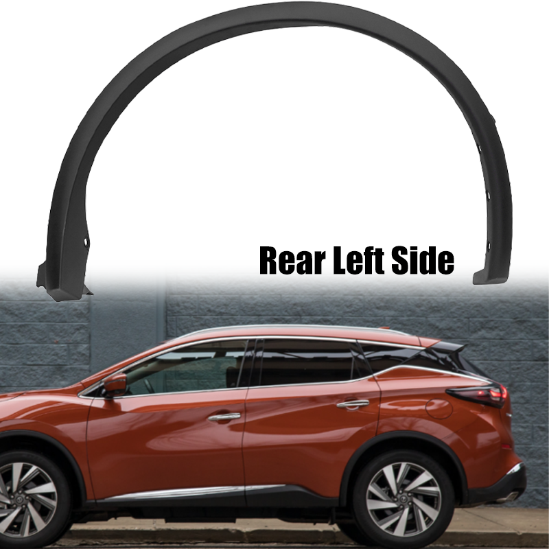 Left Rear Fender Flare Trim Black Driver Side for 2015-2019 for Nissan Murano