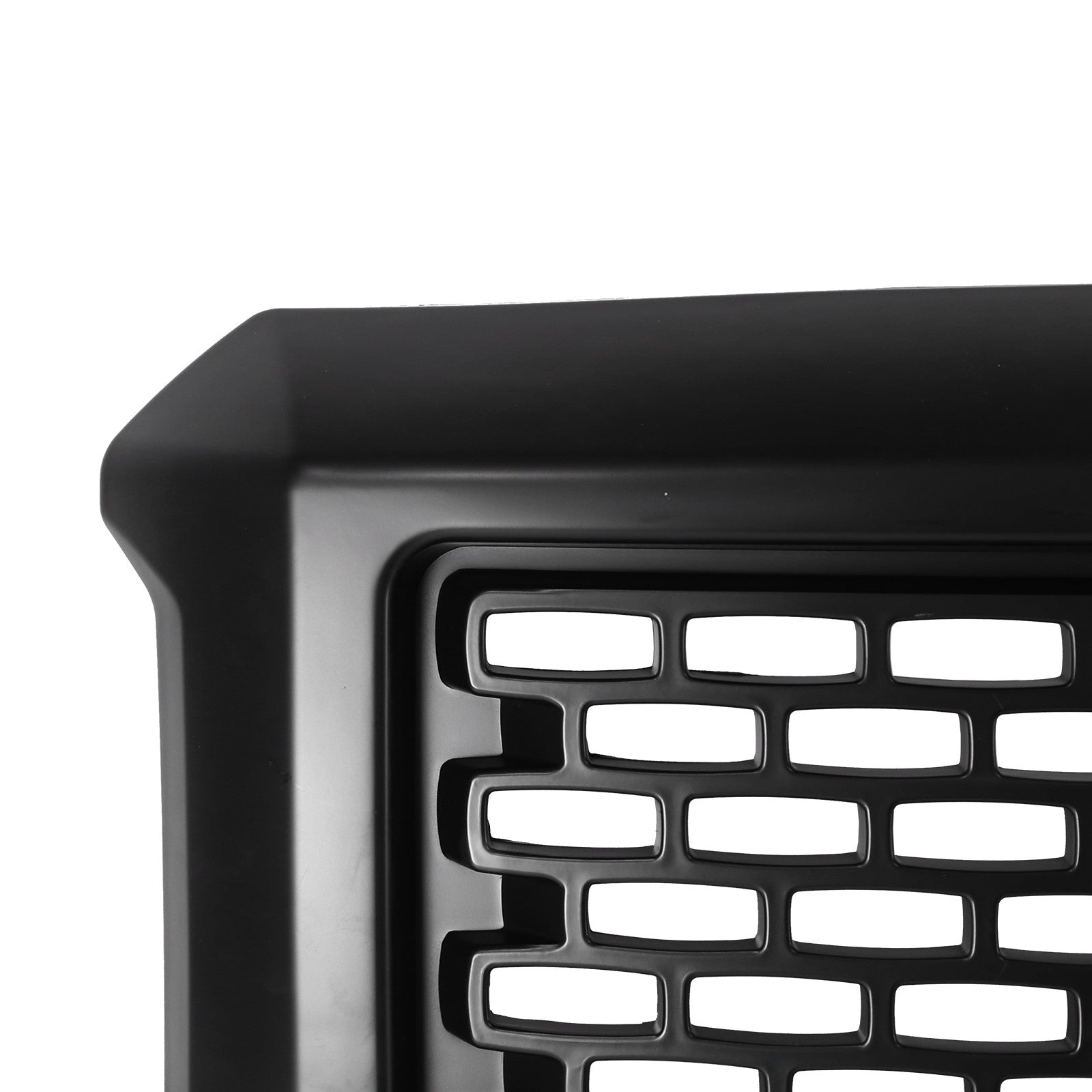 Front Upper Bumper Grille Matte Black For GMC Sierra 1500 2014 2015 Denali Style