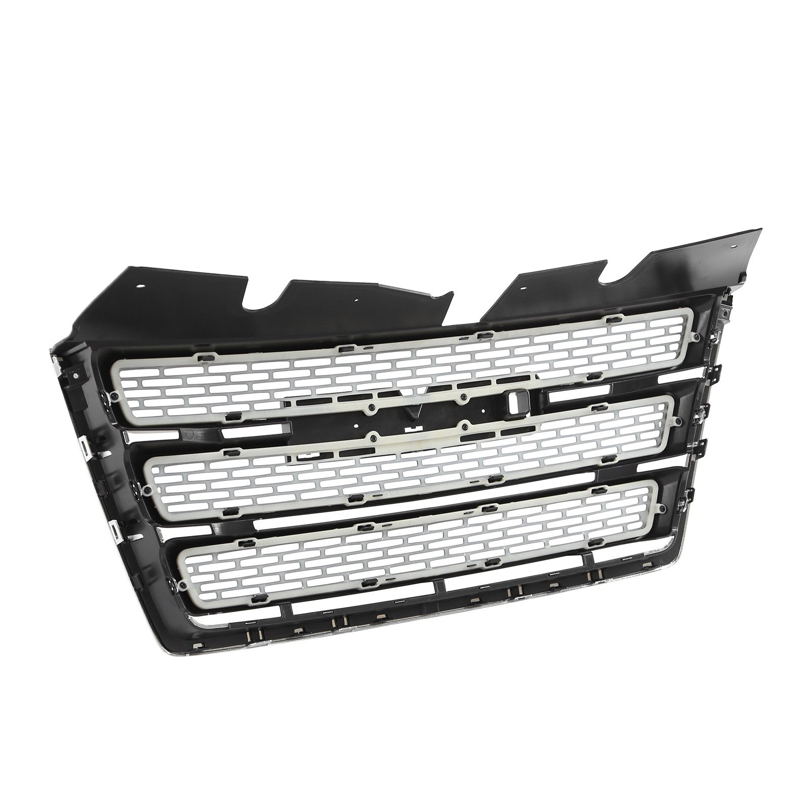Front Bumper Grille Black w/Chrome Trim For 2010-2015 GMC Terrain SLT GM1200630