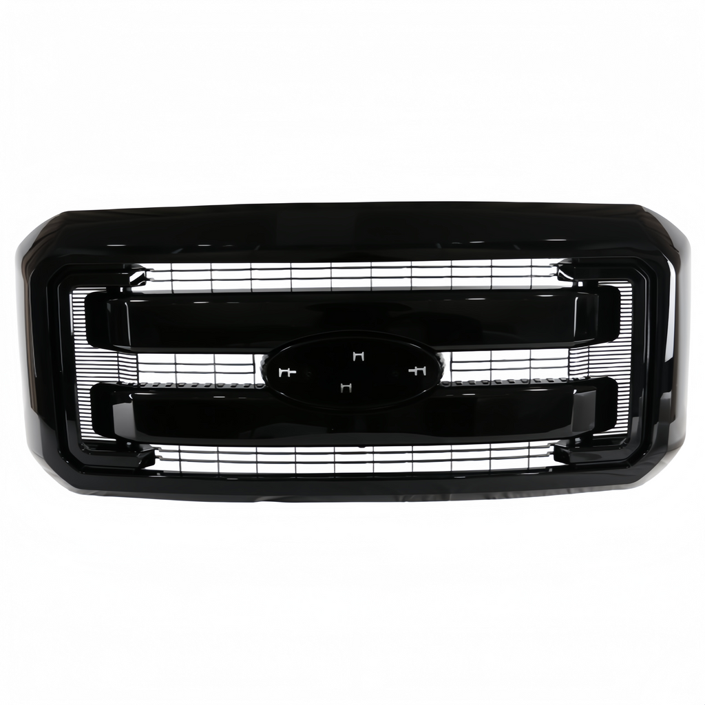 Gloss Black Front Bumper Grille For Ford F250 F350 F450 2011-2016 BC3Z-8200-A