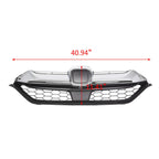 Fit 2017 2018 2019 Honda CRV CR-V Front Bumper Upper Grille Chrome HO1210147C