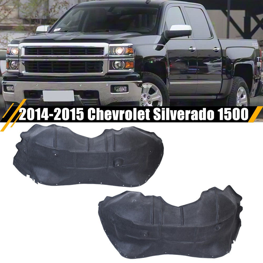 Cotton Lined Front Fender Liner for 2014 2015 for Chevrolet Silverado 1500