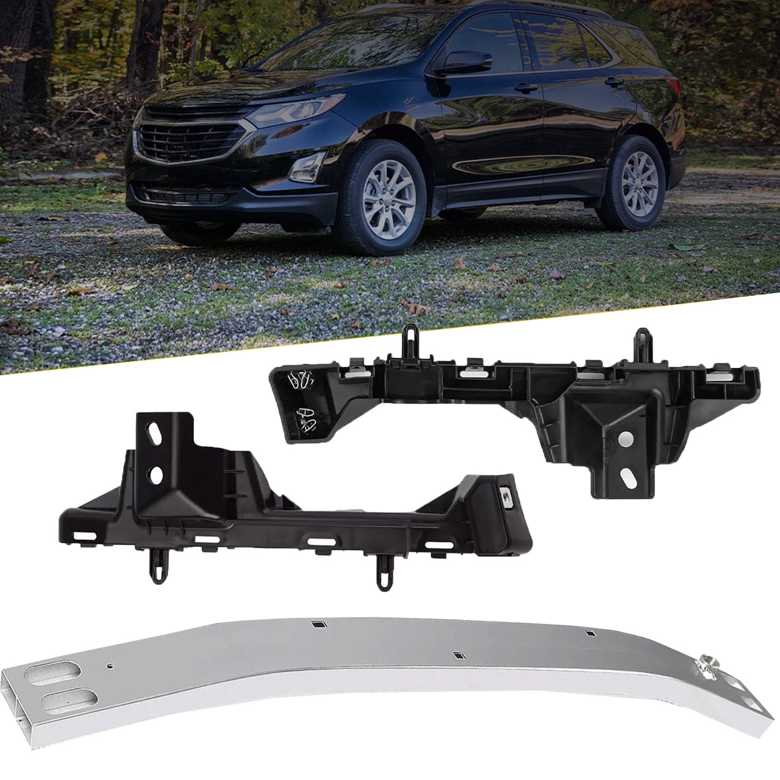 Front Bumper Reinforcement Pair Support Bracket for 2018-2022 for Chevrolet