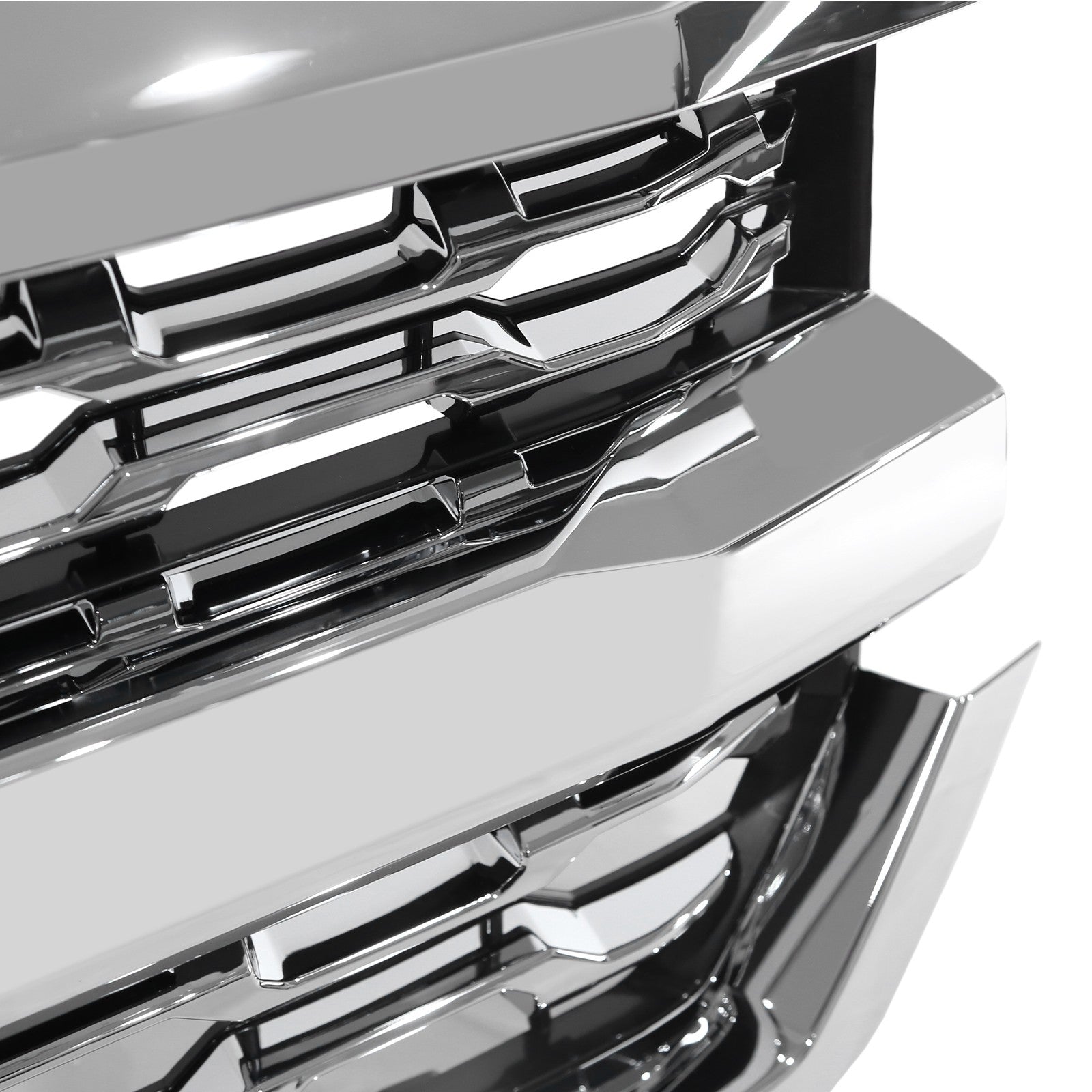 For Chevrolet Silverado 1500 2016 2017 2018 Chrome Front Bumper Grille LTZ Style