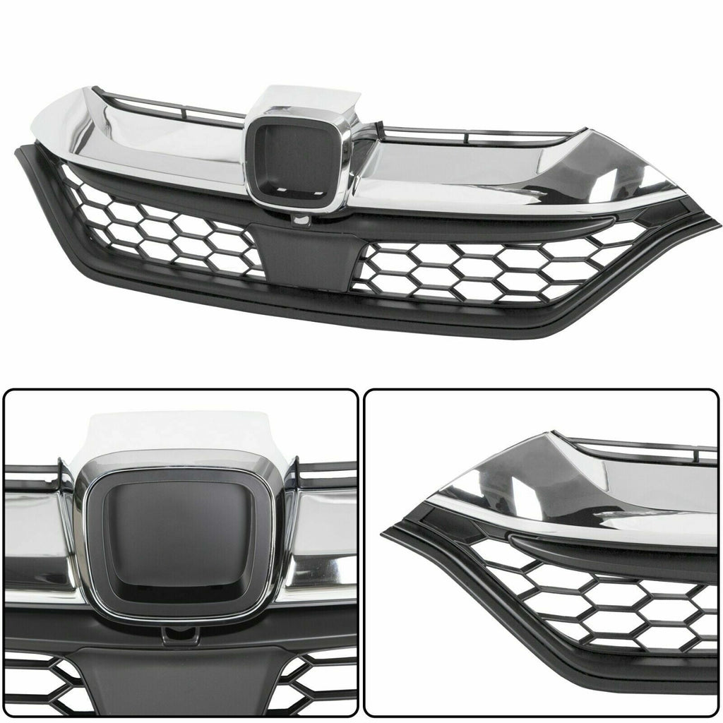 HO1210147C Front Bumper Upper Grille Chrome for 2017-2019 for Honda CRV CR-V