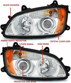 2P Headlight Fit 2008-2017 Kenworth T170 T270 T370 T470 T440 T660 Left & Right
