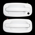 Front Exterior Olympic White Painted Door Handle Set 1999 2007 for Silverado