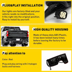 [Non-LED] For 2019+ Chevy Silverado 1500 Tail Light Lamp W/Bulb Driver Left Side