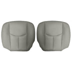 LH RH Bottom Leather Seat Cover Gray for Chevy Avalanche 2003 2006