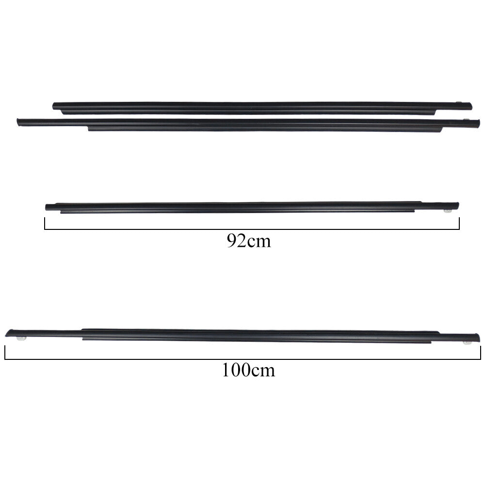 Front Rear Door Belt Moulding Weatherstrips for Toyota Prius 2004 2009