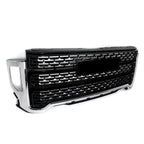 Front Bumper Grille Black w/Chrome Trim Fit GMC Sierra 2500 HD/3500 HD 2020-2023