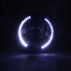 2Pcs 7" inch Round LED Headlights White Halo For Mazda Miata MX-5 MX5 1990-1997