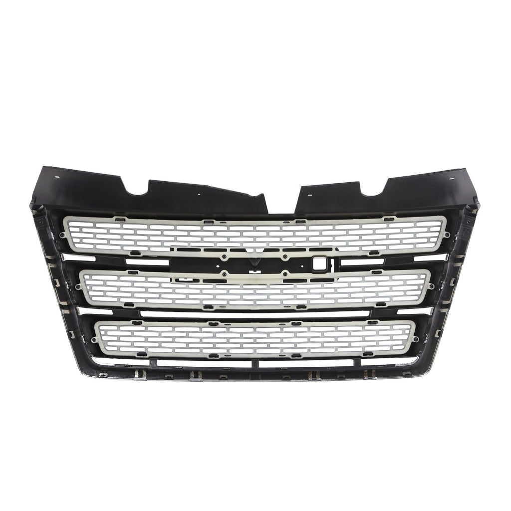 Front Bumper Grille Black w/Chrome Trim For 2010-2015 GMC Terrain SLT GM1200630
