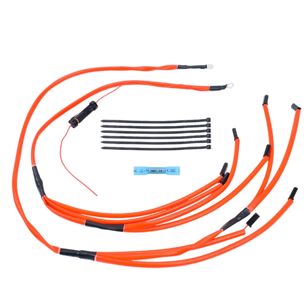 New 1200F Insulated Glow Plug Harness Red for Chevrolet for GMC 6 5L Turbo