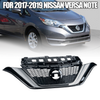 Front Bumper Upper Grille Chrome For 2017-2019 Nissan Versa Note 623109ME0A