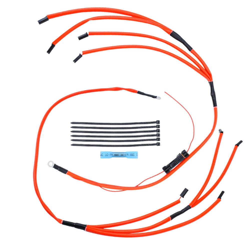 New 1200F Insulated Glow Plug Harness Red for Chevrolet for GMC 6 5L Turbo