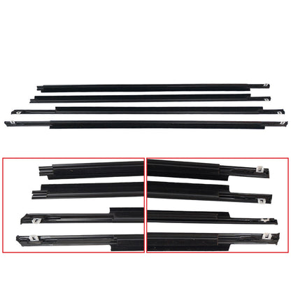 Front Rear Door Belt Moulding Weatherstrips for Toyota Prius 2004 2009
