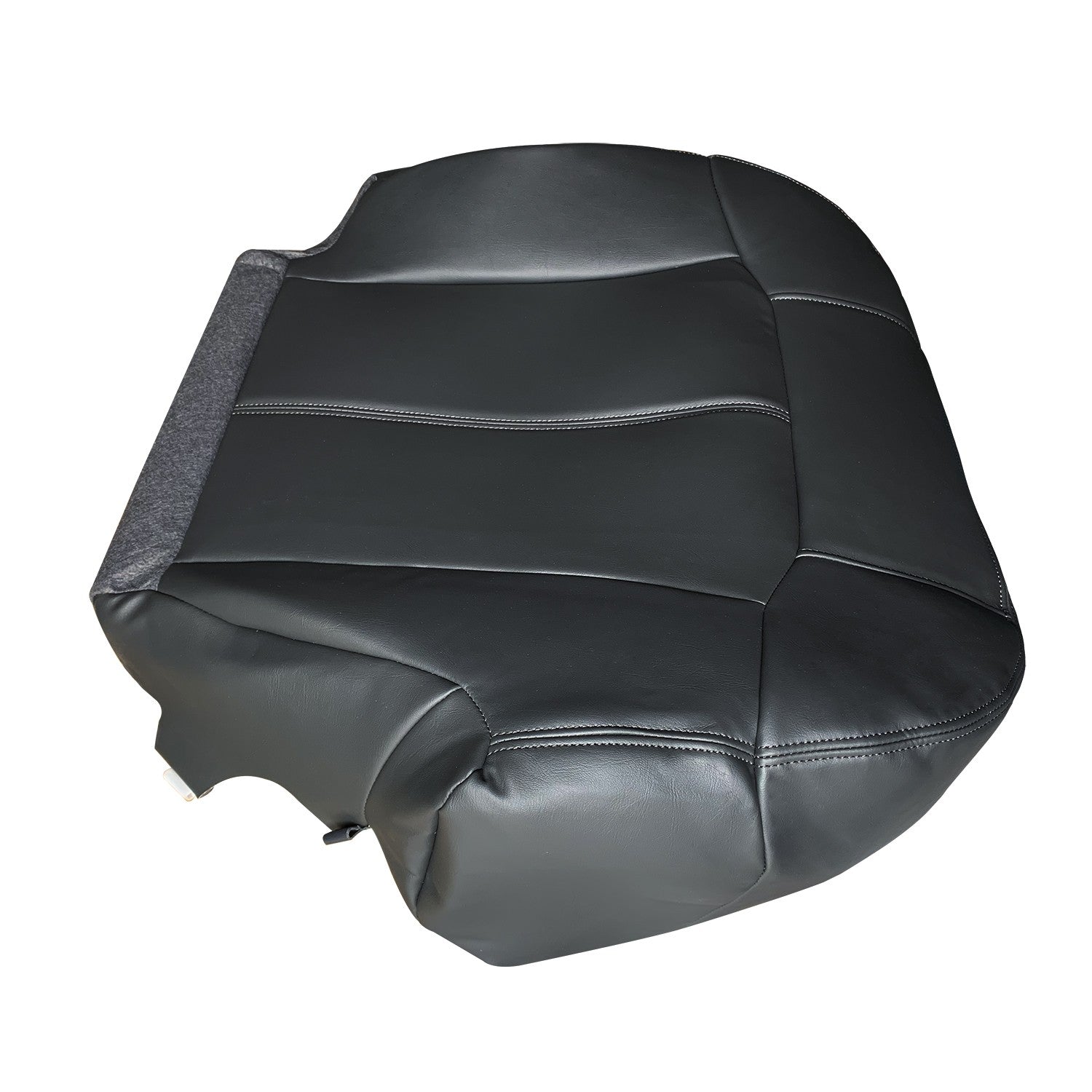 Driver Passenger Leather Seat Cover Black for GMC Sierra Silverado 1999 2002