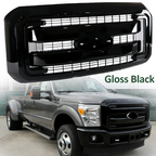 Gloss Black Front Bumper Grille For Ford F250 F350 F450 2011-2016 BC3Z-8200-A