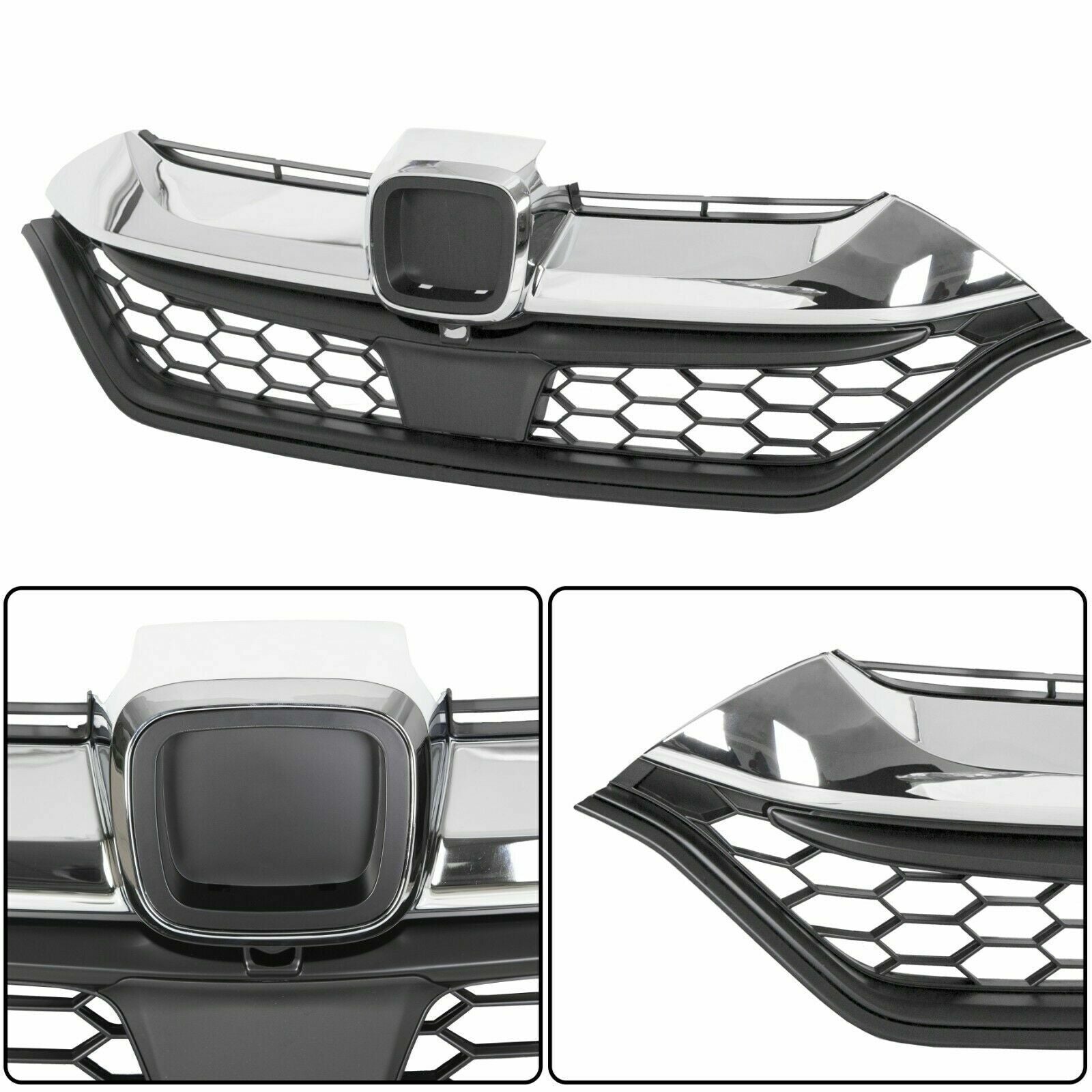 Fit 2017 2018 2019 Honda CRV CR-V Front Bumper Upper Grille Chrome HO1210147C