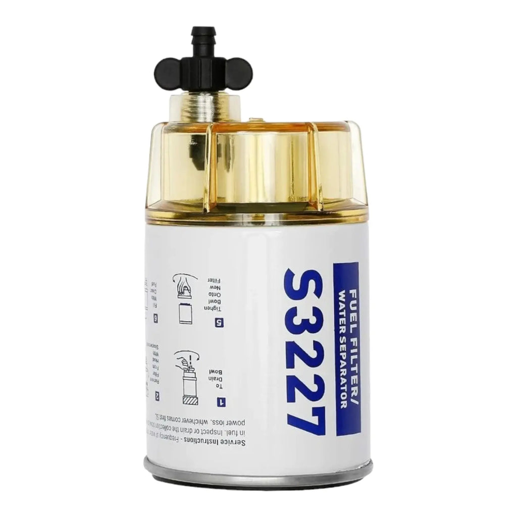 S3227, Fuel Filter Water Separator with Clear Bowl Assembly for Marine