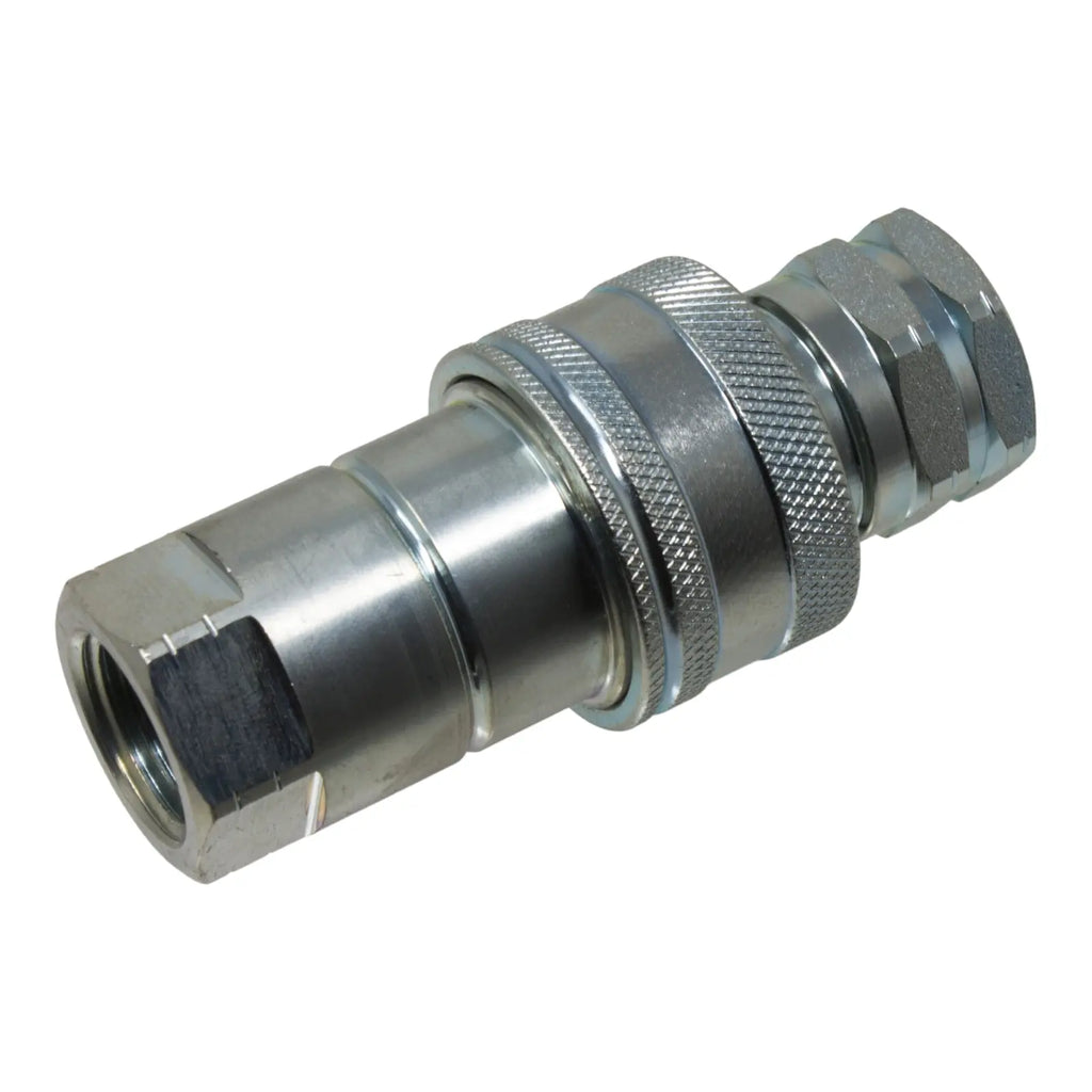 1/2" NPT Hydraulic Quick Connect Coupler Kit, Poppet Valve