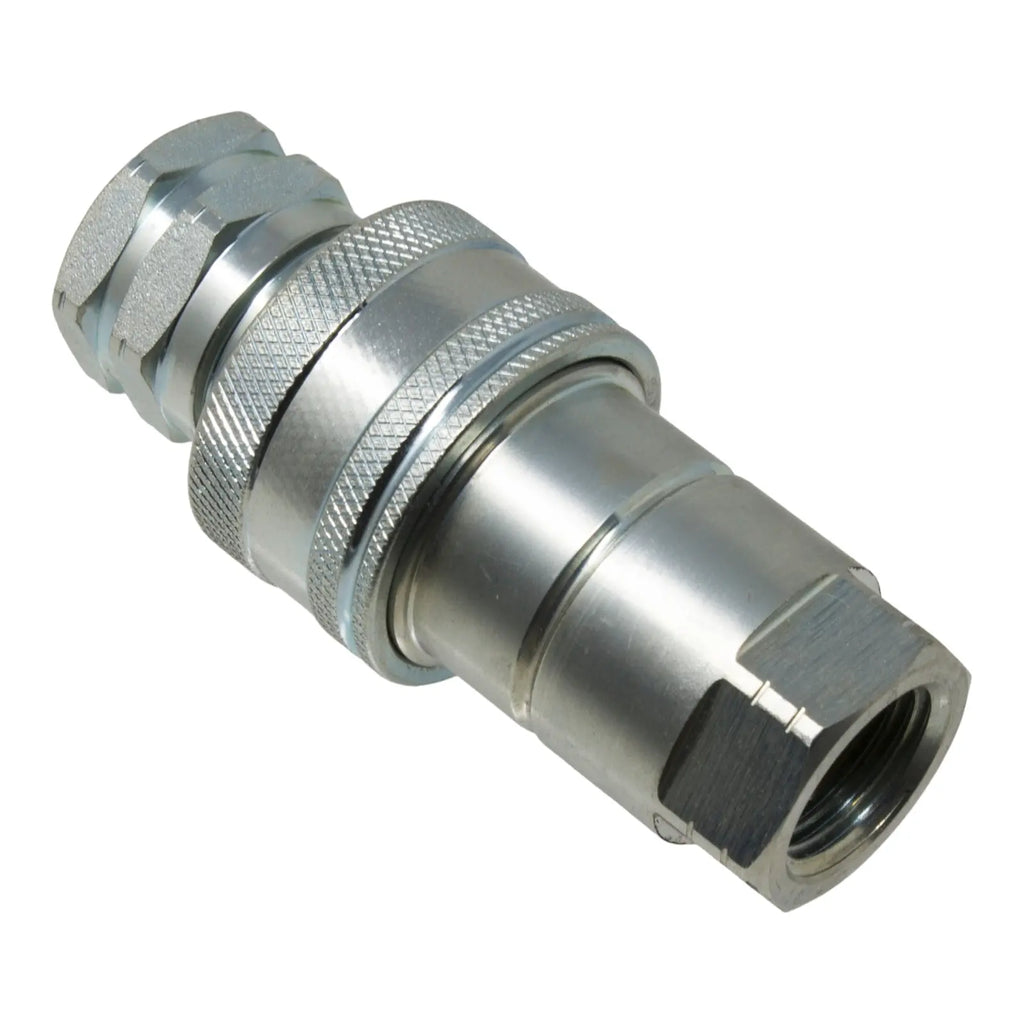 1/2" NPT Hydraulic Quick Connect Coupler Kit, Poppet Valve