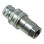 1/2" NPT Hydraulic Quick Connect Coupler Kit, Poppet Valve