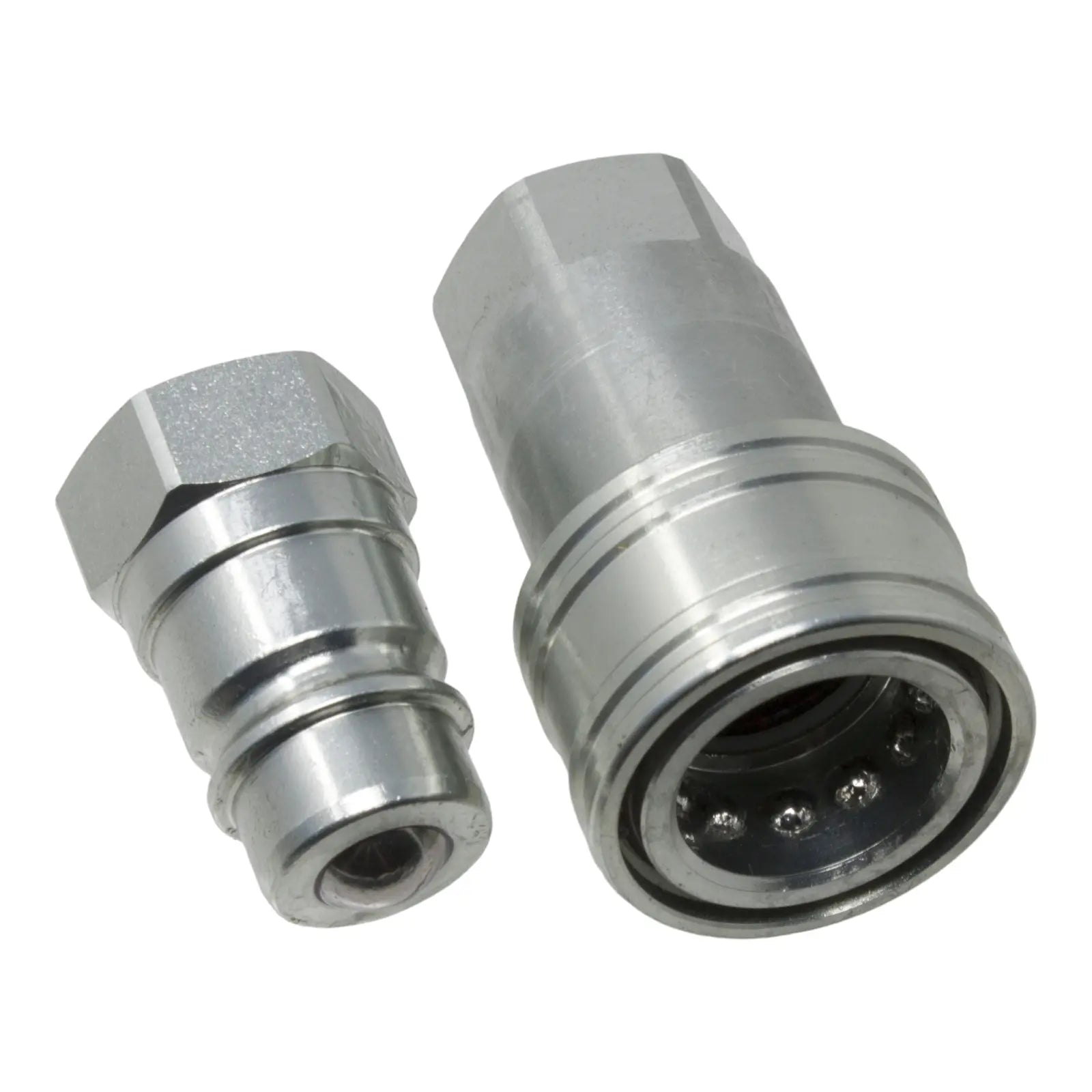 1/2" NPT Hydraulic Quick Connect Coupler Kit, Ball Valve