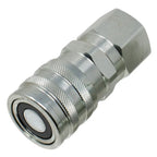 3/4" SAE ISO 16028 Flat Face Hydraulic Quick Connect Female Coupler