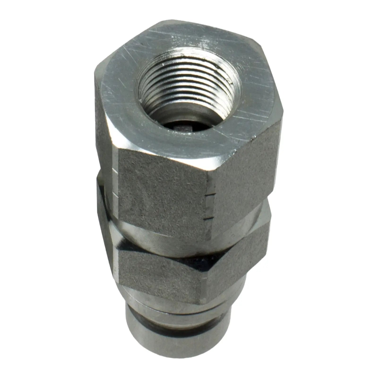 1/2" NPT ISO 16028 Flat Face Hydraulic Quick Connect Male Coupler