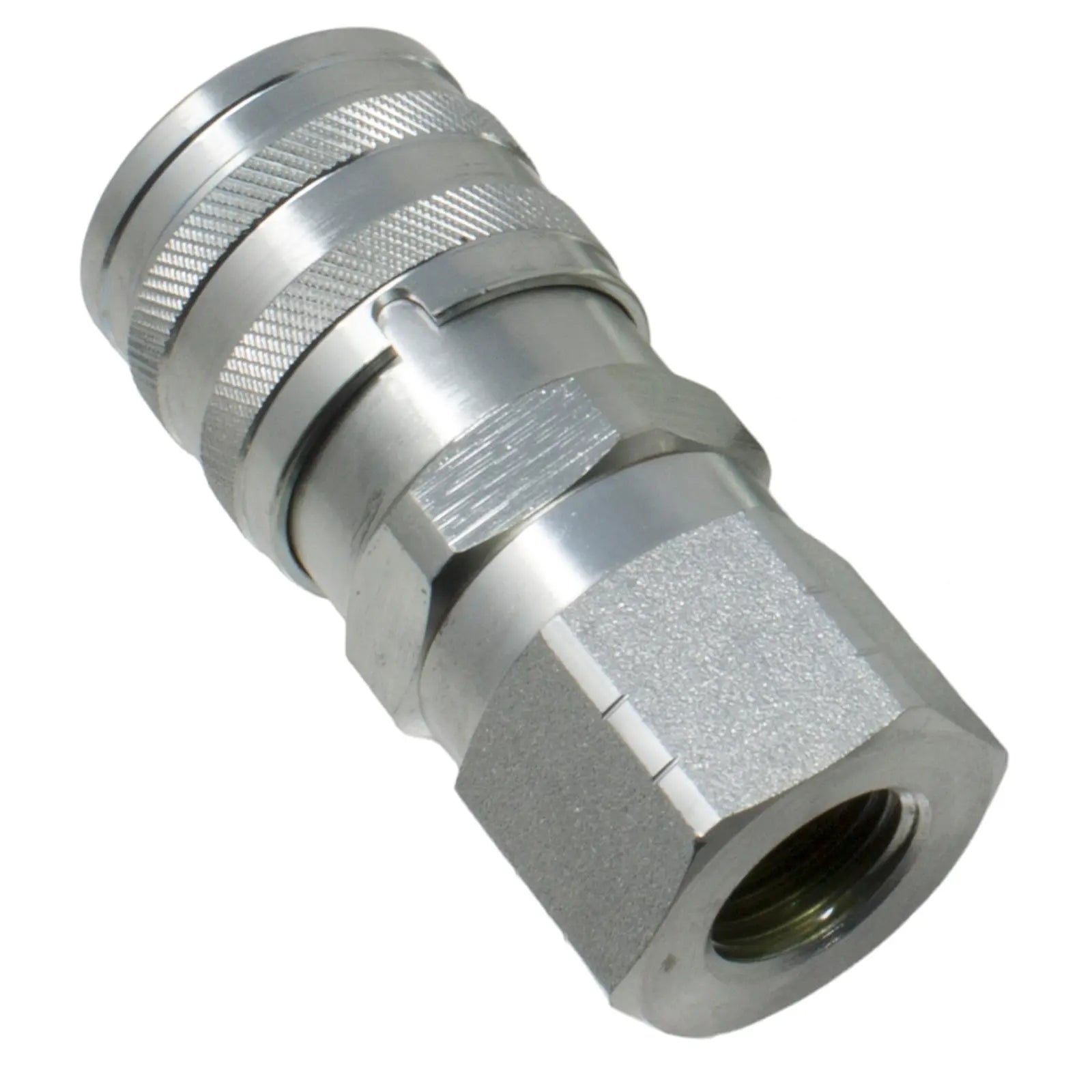 1/2" NPT ISO 16028 Flat Face Hydraulic Quick Connect Female Coupler