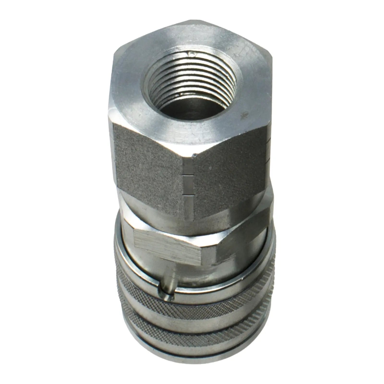 1/2" NPT ISO 16028 Flat Face Hydraulic Quick Connect Female Coupler