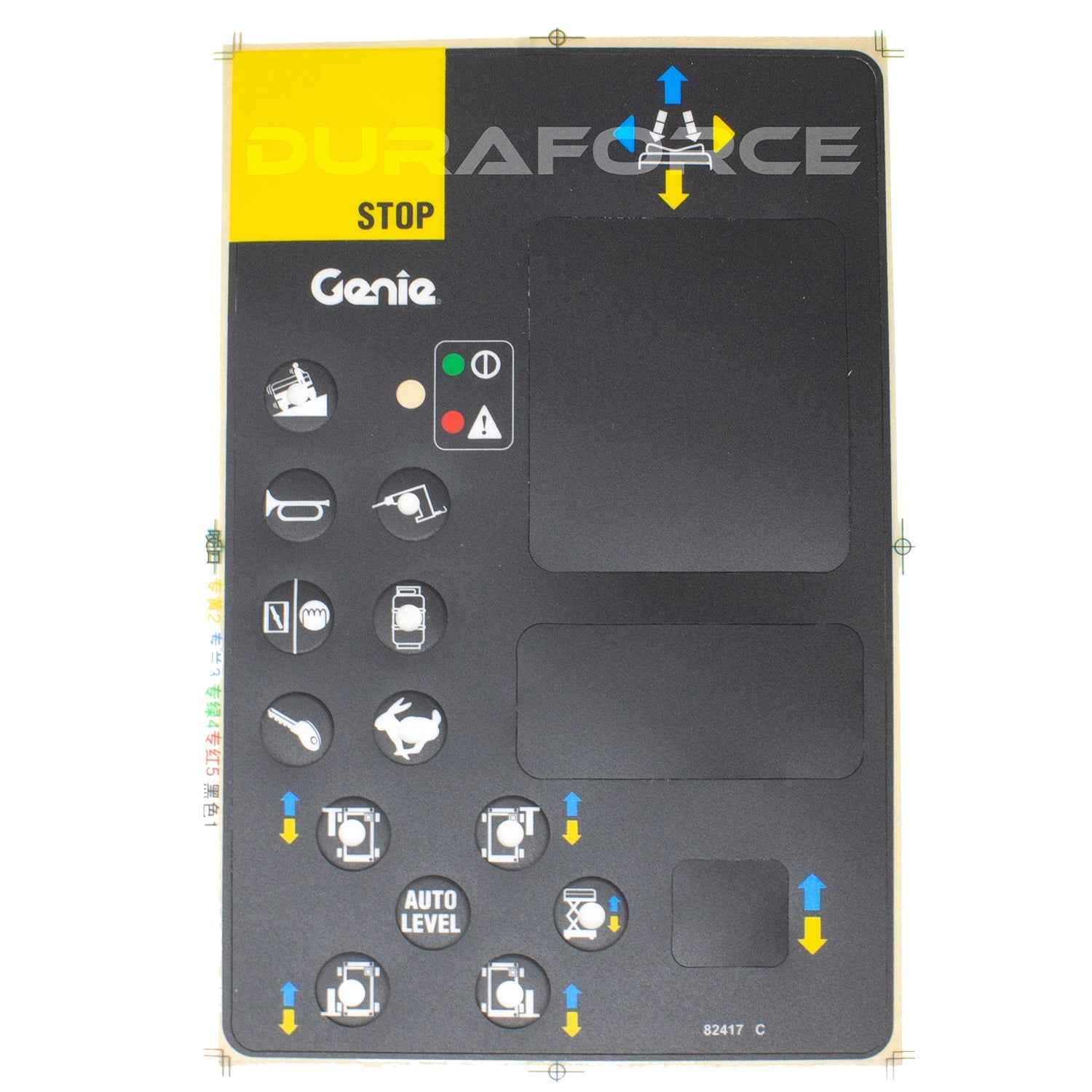 82417, Platform Control Panel Decal