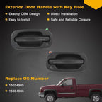 Exterior Door Handles Front Left Right for 1999-2007 for Chevy for GMC Sierra