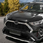 Front Upper Grille Mesh Cover Trim for Toyota RAV4 2019-2025 ABS Chrome 2x