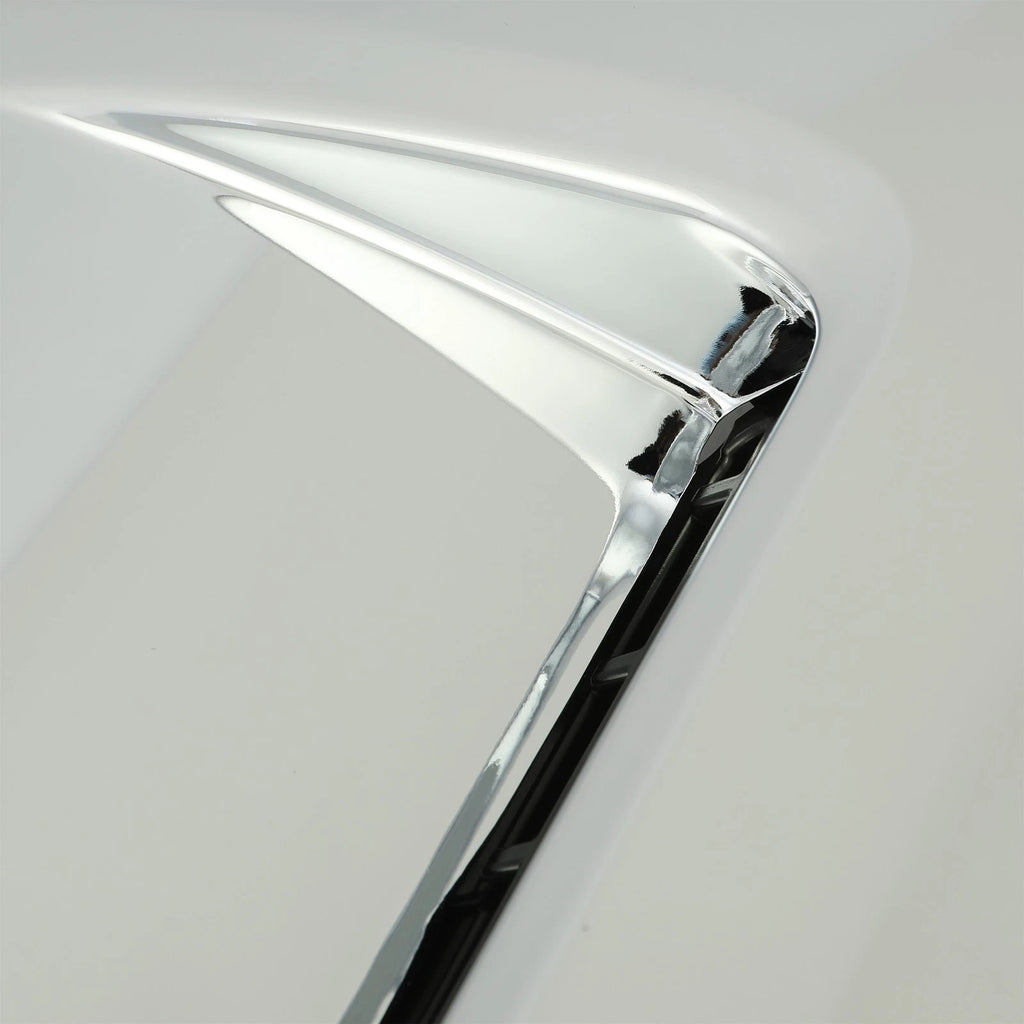 For Toyota Tundra 14-21 Front Molding Upper Grille Hood Bulge Scoop Chrome ABS - aftermarket replacement part from Northline Parts