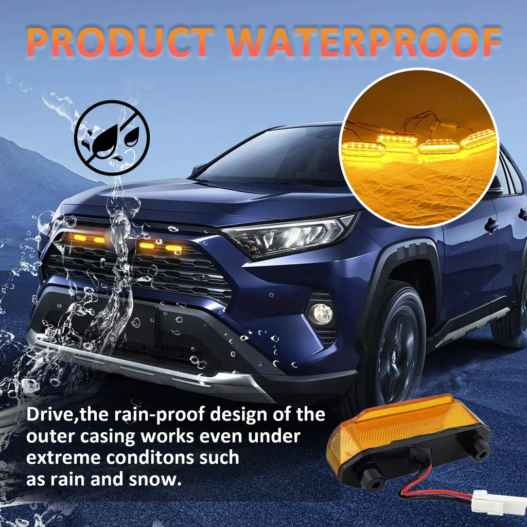 Front Grille Lights Kit For 2019-2024 Toyota RAV4  LE SE XLE XSE Limited LED