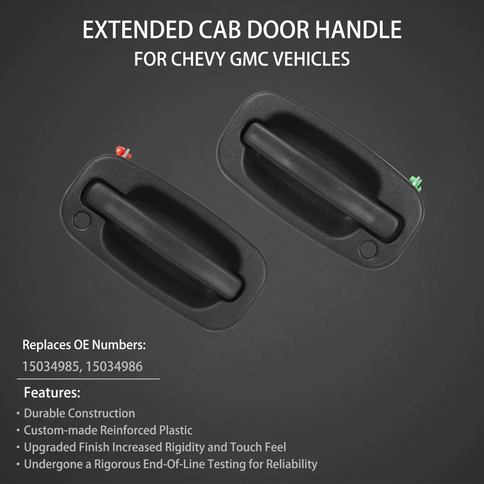 Exterior Door Handles Front Left Right for 1999-2007 for Chevy for GMC Sierra
