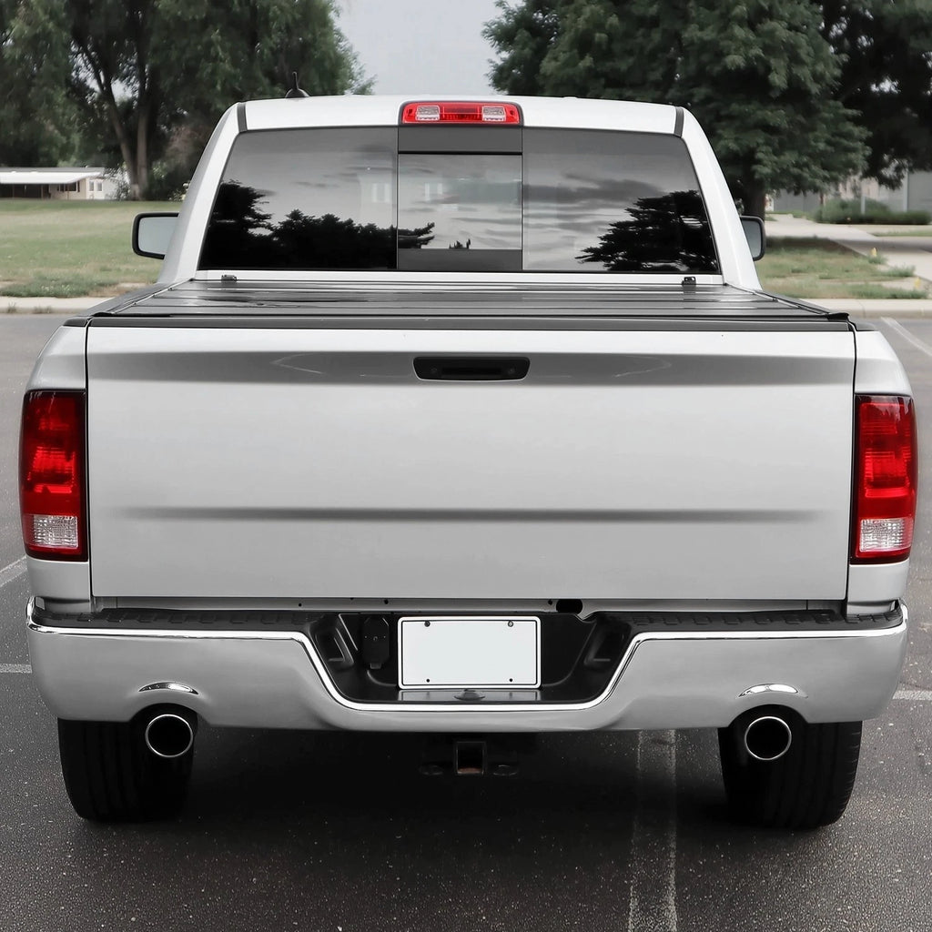Chrome Rear Step Bumper W/ Dual Exhaust for 2009–2018 Ram 1500 Classic Dodge 2019–2023 W/O Sensor